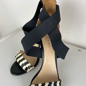 M Gemi The Spruzza heel - black and cream.